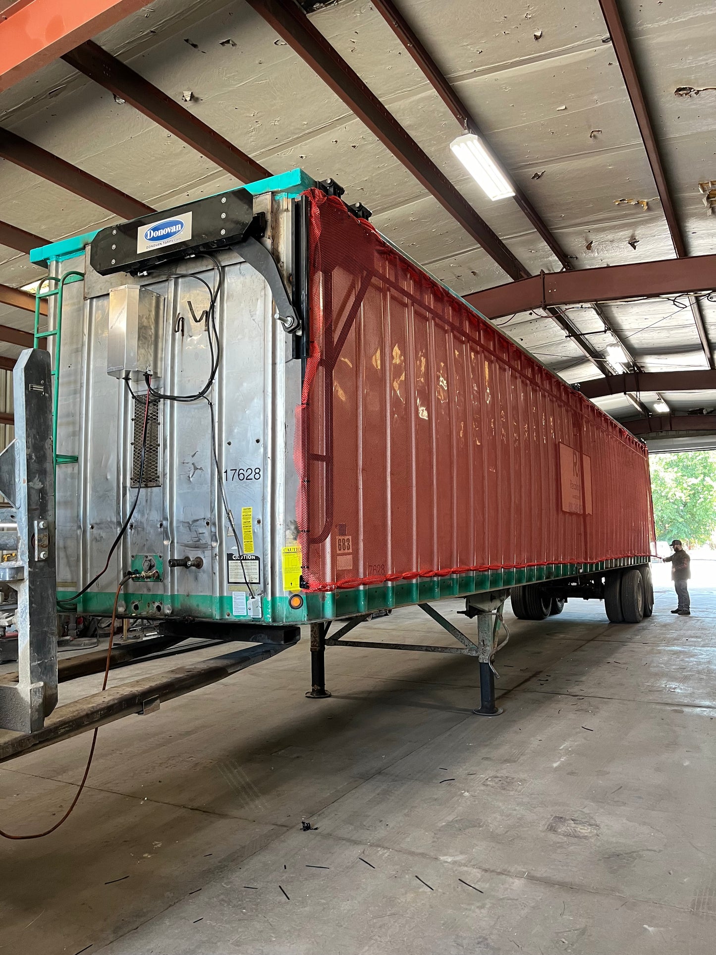 Donovan Sidewinder Side-Flip Replacement Orange Net Tarp 115in x 55ft